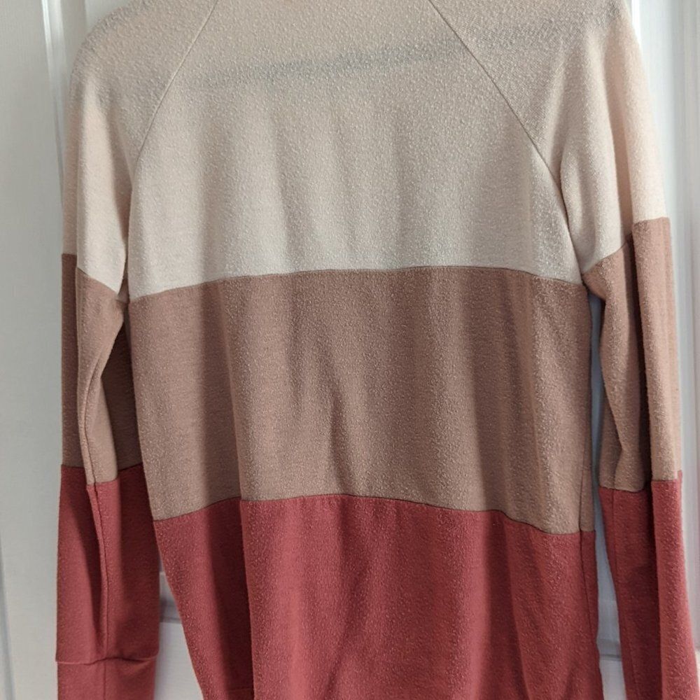 Nine Britton Araya Tie Front Brushed Knit Long Sleeve Top Size XS - Picture 3 of 6